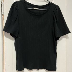 Madewell black dress top